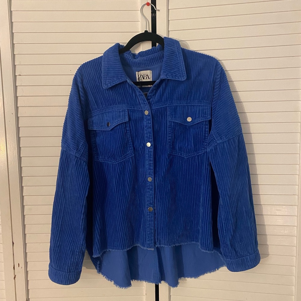 Corduroy Blue Button Down